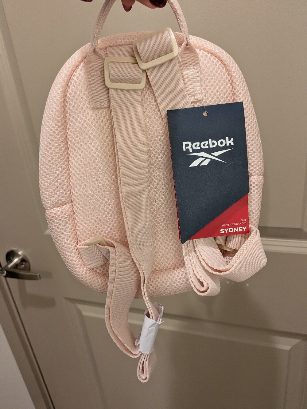 Pink/Cream Reebok Mesh Backpack - Picture 2 of 4